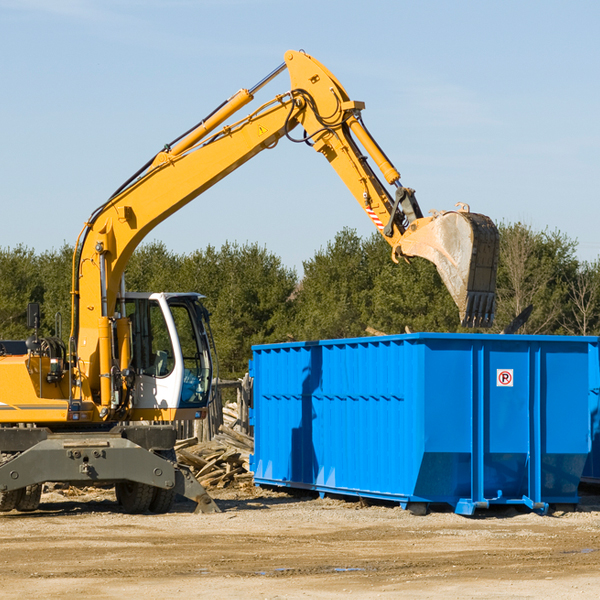 can i rent a residential dumpster for a construction project in Irvington